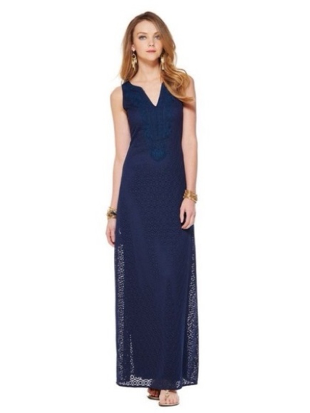 Lilly Pulitzer Westport Dress in Navy, Lace Eyelet Pattern Size Medium